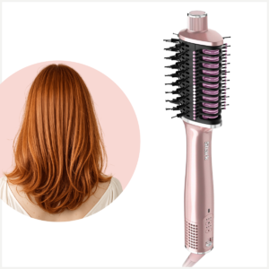 Perie cu aer cald 2-în-1 Glossi SmoothStyle HT302EUPK , roz Shark